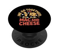 Nous Allons Ensemble comme Un Couple drôle de Mac and Cheese PopSockets PopGrip Adhésif