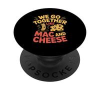 Nous Allons Ensemble comme Un Couple drôle de Mac and Cheese PopSockets PopGrip Adhésif