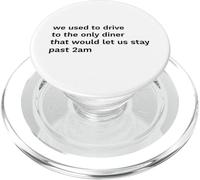 Nous Avions l'habitude de Conduire au Seul dîner Nostalgie Emo PopSockets PopGrip pour MagSafe