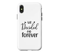 Nous Avons décidé de Nous marier pour Toujours, Un Couple d'amour engagé Coque pour iPhone X/XS