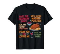 Nous Avons passé la purée de Pommes de Terre à la Sauce aux canneberges T-Shirt Graphique avec Valeur
