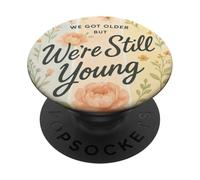 Nous Avons Vieilli mais Nous Sommes Encore Jeunes en Tant Que Papillon Floral Cottagecore PopSockets PopGrip Adhésif