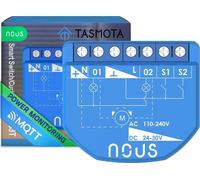 Nous B3T WiFi Tasmota Switch Module, ESP32, support MATTER, MQTT, 2 canaux, avec PM