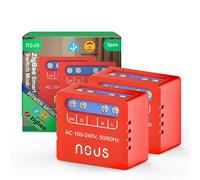 NOUS B5Z Module Interrupteur ZigBee Mini avec Mesure d’Énergie - 1 Canal, Installation Encastrée, ZigBee 3.0, 100-240V, 2000W, Compatible Alexa, Google Assistant, Hub Requis, Pack of 2