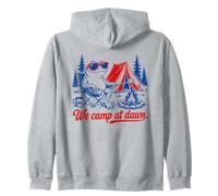 Nous campons à Dawn Frog Camping Funny Sweat à Capuche