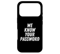 Nous connaissons Votre Mot de Passe Computer Hacker Bitcoin Ransomware Coque pour iPhone 17 Pro