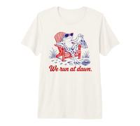 Nous courons à Dawn Frog Funny T-Shirt Haut de Gamme