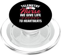 Nous donnons Vie à Heartbeats Infirmière en télémétrie PopSockets PopGrip pour MagSafe