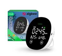 NOUS ZigBee E10 Détecteur de CO2 avec capteur de température et d'humidité intelligent de qualité de l'air, affichage LED, alarme d'application, surveillance en temps réel, Zigbee 3.0, compatible avec