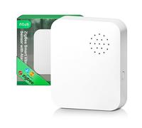 NOUS E14 Capteur de Vibration ZigBee avec Alarme, Détecteur de Chocs Intelligent avec Sirène >120 DB, ZigBee 3.0, Notifications Via Application, Compatible Alexa & Google Home, Hub ZigBee Requis