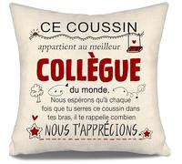 Nous espérons Qu’à Chaque Fois Que tu Le Prends dans tes Bras tu Te souviendras à Quel Point Nous t’apprécions Housses de Coussin pour collègues Appréciation Anniversaire Cadeau de Noël (collègue-b)