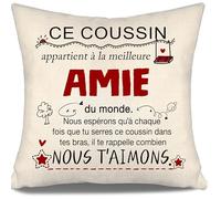 Nous espérons qu’à chaque fois que tu serres ce coussin dans tes bras il te rappelle combien nous t’aimons Housses de coussins pour les amies Anniversaire Cadeau de Noël Cadeau d'amitié bff(amie-b)