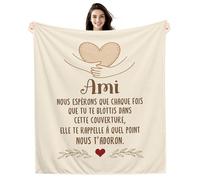 Nous Espérons Que Chaque Fois que Tu te blottis Dans Cette Couverture elle Te Rappelle à Quel Point Nous t’aimons Couvertures pour Amis Rappel Cadeau d'anniversaire Cadeau de Noël Cadeau d'amitié
