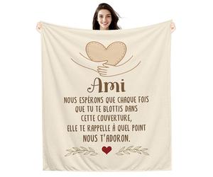 Nous Espérons Que Chaque Fois que Tu te blottis Dans Cette Couverture elle Te Rappelle à Quel Point Nous t’aimons Couvertures pour Amis Rappel Cadeau d'anniversaire Cadeau de Noël Cadeau d'amitié