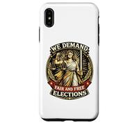 Nous exigeons des élections Libres et équitables Lady Justice Coque pour iPhone XS Max
