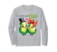Nous fabriquons Un Superbe Motif de Poire avec Un Joli Jeu de Mots en Forme de Poire Manche Longue