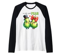 Nous fabriquons Un Superbe Motif de Poire avec Un Joli Jeu de Mots en Forme de Poire Manche Raglan