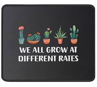 Nous Grandissons Tous À des Rythmes Différents, Enseignant Tapis De Souris Gaming Bords Cousus Tapis De Souris Durable Mouse Pad pour Jeu Travail Bureau 25X30Cm