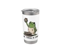 Nous lançons à l'aube Frog Funny Frog Meme Pottery Lover Gobelet isotherme en acier inoxydable double paroi