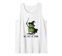 Nous lançons à l'aube Spooky Magic Frog Meme Witchcraft Witches Débardeur
