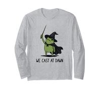 Nous lançons à l'aube Spooky Magic Frog Meme Witchcraft Witches Manche Longue