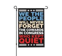 Nous, Le Peuple, N'Oublierons Jamais La Manifestation Pour La Liberté Du Fdt. Résistance Politique Inspirante. Bannière Avec Œillets Drapeau De Jardin Décoratif Drapeau De Cour Pour 30X45cm