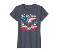 Nous, Les Gens, savons Comment Faire la fête T-Shirt, Femme, Bleu Chiné, L