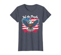 Nous, Les Gens, savons Comment Faire la fête T-Shirt, Femme, Bleu Chiné, XS