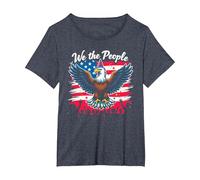 Nous, Les Gens, savons Comment Faire la fête T-Shirt, Femme Grandes Tailles, Bleu Chiné, 6X