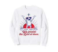 Nous louons Le Seigneur à l'aube Frog Christian Sweatshirt