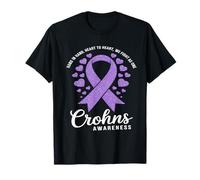 Nous luttons comme un ruban violet pour sensibiliser la population à la maladie de Crohn T-Shirt