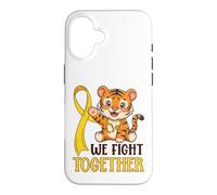 Nous luttons Ensemble Contre Le Cancer chez Les Enfants | Tiger Nurses Coque pour iPhone 16