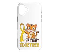Nous luttons Ensemble Contre Le Cancer chez Les Enfants | Tiger Nurses Coque pour iPhone 16 Plus
