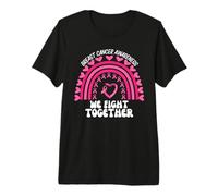 Nous luttons Ensemble pour la Sensibilisation au Cancer du Sein T-Shirt Haut de Gamme