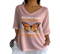 Nous n'avons Besoin Que d'un monarque et C'est Un Tee-Shirt décontracté pour Les Femmes (Rose XL)