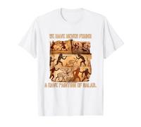 Nous n'avons jamais trouvé Une Peinture Grotte d'humour de Salade T-Shirt Graphique avec Valeur, Homme, Blanc, M