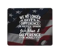 Nous N'Avons Plus De Différence en Matière D'Opinion Politique Et De Morale. Mouse Pad Portable Tapis Souris Bords Cousus Tapis De Souris pour Bureau Ordinateur Pc 25X30Cm