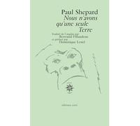 Nous n'avons qu'une seule terre