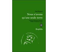 Nous n'avons qu'une seule terre - Paul Shepard - Corti - broché - Essai