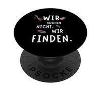 Nous ne cherchons Pas, Nous trouvons! Amusants Amateurs de Poules PopSockets PopGrip Adhésif