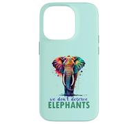 Nous ne méritons Pas Les éléphants Coque pour iPhone 14 Pro