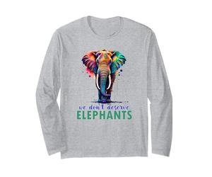 Nous ne méritons Pas Les éléphants Manche Longue