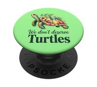Nous ne méritons Pas Les Tortues PopSockets PopGrip Adhésif