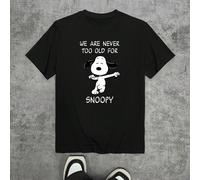 Nous ne sommes jamais trop vieux pour . T-shirt décontracté à manches courtes et coupe ample avec imprimé dessin animé pour hommes L,M,S,XL,XXLHalloweenPolyester