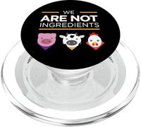 Nous ne Sommes Pas des ingrédients végétaliens pour Les Droits des Animaux PopSockets PopGrip pour MagSafe
