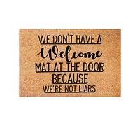 Nous Ne Sommes Pas des Menteurs Drôle Grand Paillasson Exterieur Facile À Nettoyer Paillasson Lavable Tapis De Bain pour Couloir Intérieur Accessoires Maison 40 X 60Cm