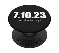 Nous n'oublierons Pas | Nova Festival 7 Octobre 2023, Israël PopSockets PopGrip Adhésif