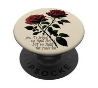 Nous nous battons aussi pour les roses - Bread and Roses PopSockets PopGrip Adhésif