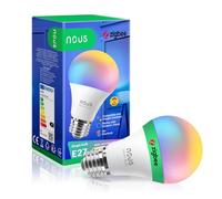 NOUS P3Z Ampoule intelligente ZigBee RGB E27, Compatible avec Alexa,Hue Bridge, Google Home, Home Assistant, 16 Millions de Couleurs, Contrôle Vocal et Par Application, 2700-6500K