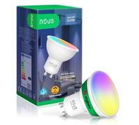 NOUS P8Z Ampoule Connectée ZigBee GU10 RGB, 420 lm, 4,9W, 16 Millions de Couleurs, Blanc Réglable 2700-6500 K, ZigBee 3.0, Compatible Alexa & Google Home, Hub Requis